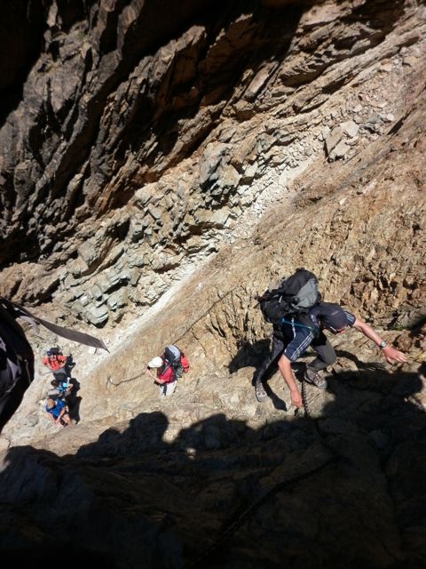 Nach dem Abstieg wieder rauf...